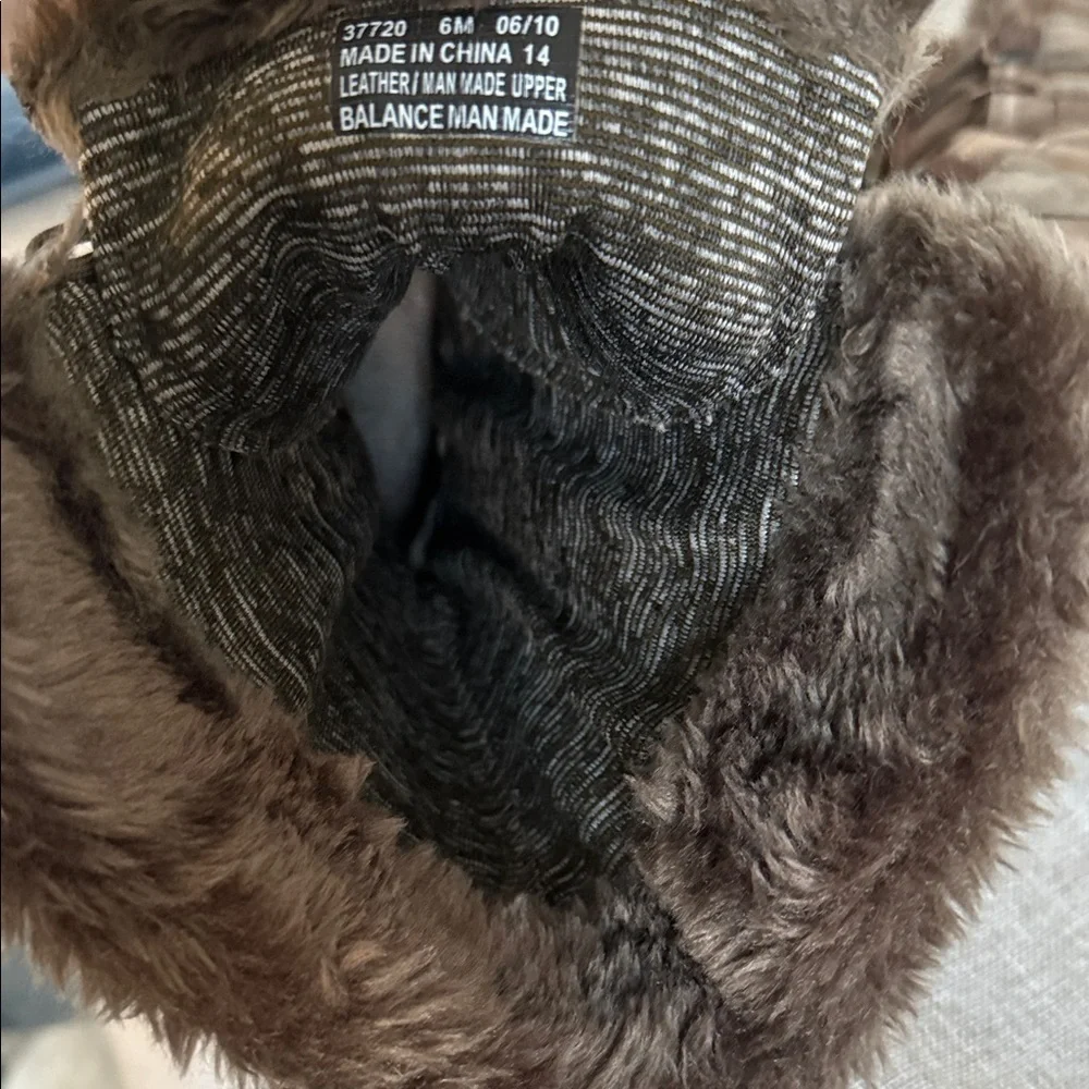 Privo by Clarks Brown leather Fur-Lined Winter Boots